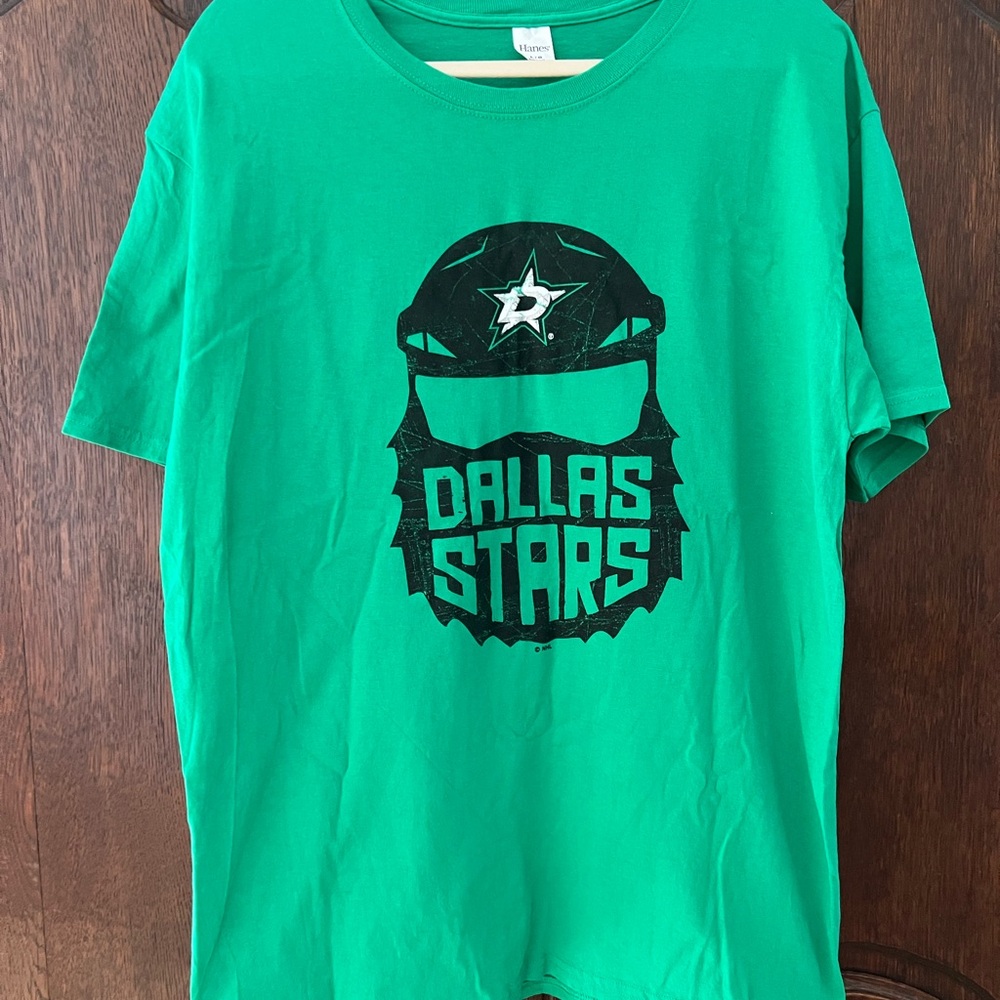 Dallas Stars Large Green T-Shirt